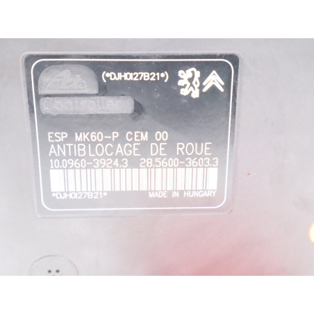 Calculateur abs occasion CITROEN DS3 Phase 1 - 1.6 VTi 120ch