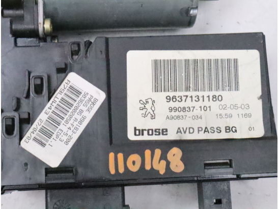 Mecanisme + moteur lève-glace avant droit occasion PEUGEOT 307 Phase 1 - 2.0 HDI 90ch