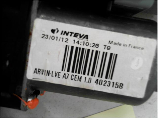 Mecanisme+moteur leve-glace avg occasion PEUGEOT 207 Phase 1 - 1.6 HDI 8v 92ch