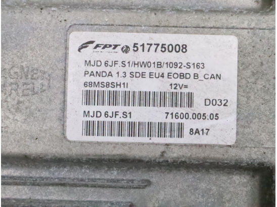 Calculateur moteur occasion FIAT PANDA II Phase 1 - 1.2i 69ch