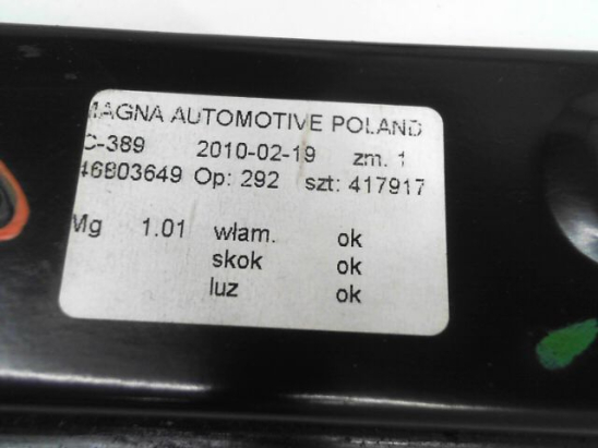 Mécanisme lève-glace avant droit occasion FIAT PANDA II Phase 1 - 1.2i