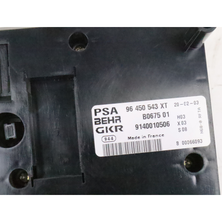 Commande de chauffage occasion CITROEN XSARA PICASSO Phase 1 - 2.0 HDi 90ch