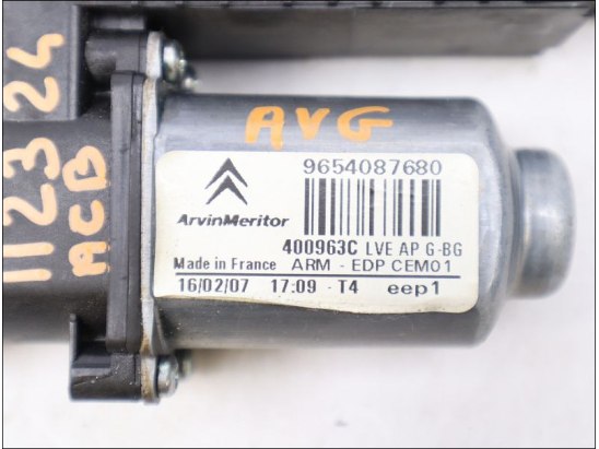 Moteur lève-glace avant gauche occasion CITROEN C4 PICASSO I Phase 1 - 1.6 HDi 16v 110ch