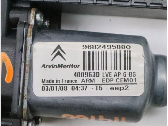 Moteur lève-glace avant gauche occasion CITROEN C4 PICASSO I Phase 1 - 1.6 HDi 16v 110ch