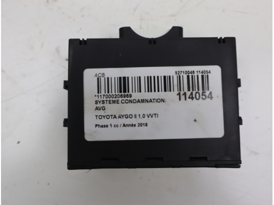 Systeme condamnation avg occasion TOYOTA AYGO II Phase 1 - 1.0 VVTI 69ch