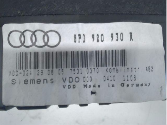 Bloc compteurs occasion AUDI A3 II Phase 1 - 2.0 TDi 140ch