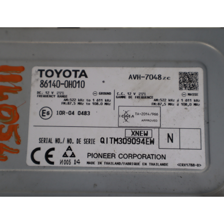 Autoradio occasion TOYOTA AYGO II Phase 1 - 1.0 VVTI 69ch