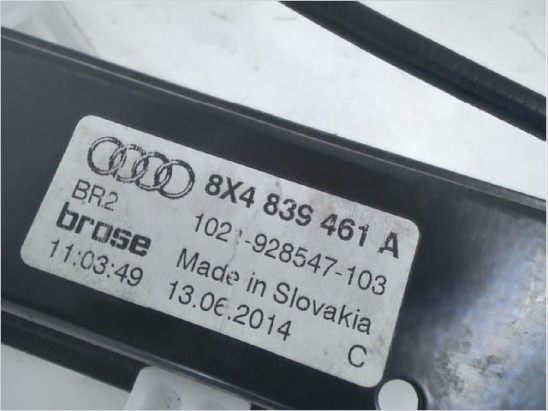 Mecanisme+moteur leve-glace arg occasion AUDI A1 Phase 1 - 1.6 TDI 90ch