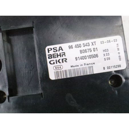 Commande de chauffage occasion CITROEN XSARA PICASSO Phase 1 - 2.0 HDi 90ch