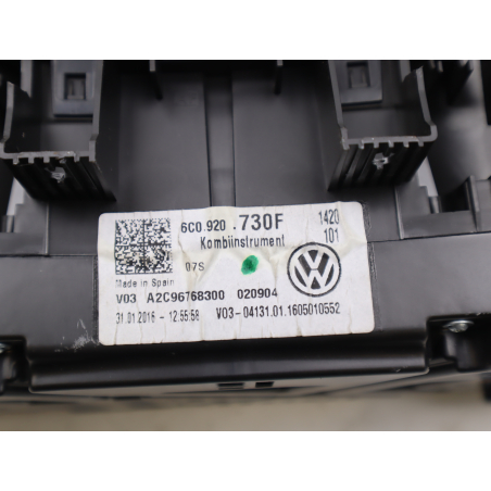 Bloc compteurs occasion VOLKSWAGEN POLO V Phase 2 - 1.0 60ch