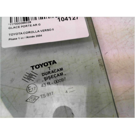 Glace porte ar g occasion TOYOTA COROLLA VERSO II Phase 1 - 115 D-4D