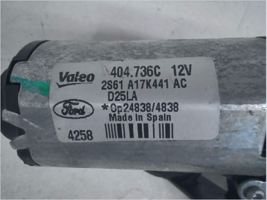 Moteur essuie-glace arrière occasion FORD FIESTA V Phase 2 - 1.25i