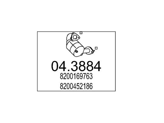 Catalyseur MTS 04.3884