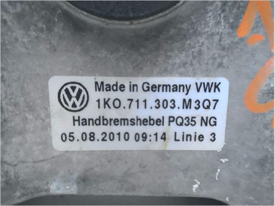 Levier frein a main occasion VOLKSWAGEN GOLF VI Phase 1 - 2.0 TSI 210ch