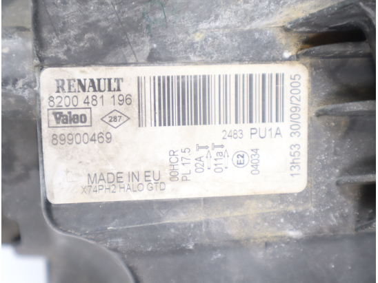 Phare gauche occasion RENAULT LAGUNA II Phase 2 - 1.9 DCI 120ch