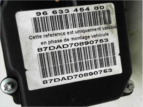 Calculateur abs occasion PEUGEOT 307 Phase 2 - 1.6 HDI 16v 110ch