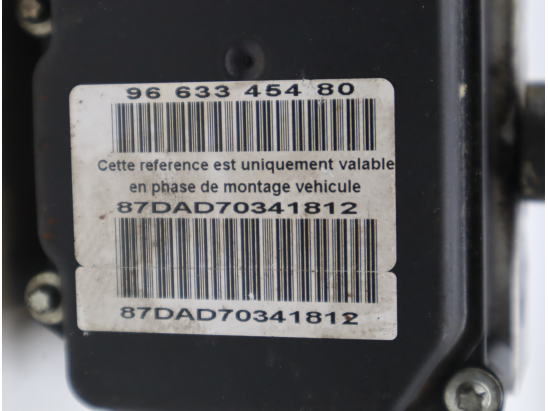 Calculateur abs occasion PEUGEOT 307 Phase 2 SW - 1.6HDi 16v FAP 110ch