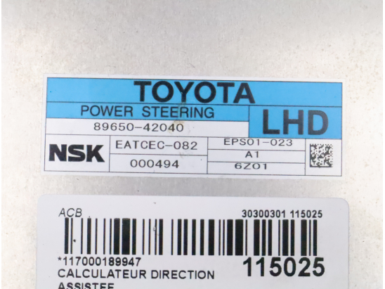 Calculateur direction assistee occasion TOYOTA RAV4 III Phase 1 - 2.2 D-4D 136ch