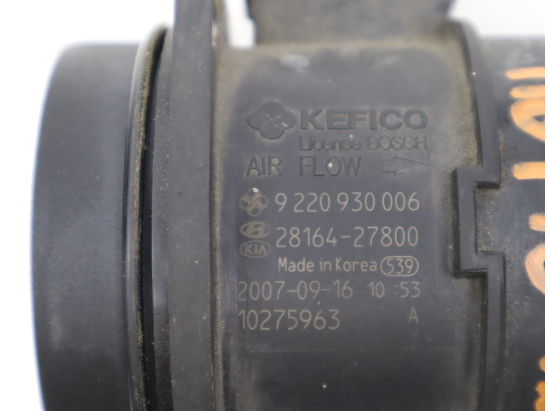 Debimetre air occasion KIA CARENS III Phase 1 - 2.0 CRDI 115ch