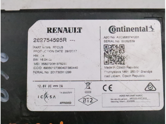 Module de navigation occasion RENAULT SCENIC IV Phase 1 - 1.5 DCI 100ch