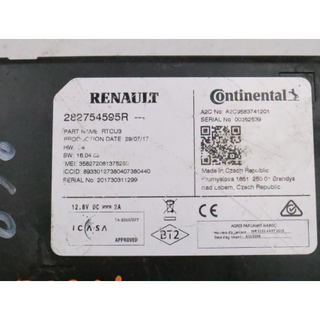 Module de navigation occasion RENAULT SCENIC IV Phase 1 - 1.5 DCI 100ch