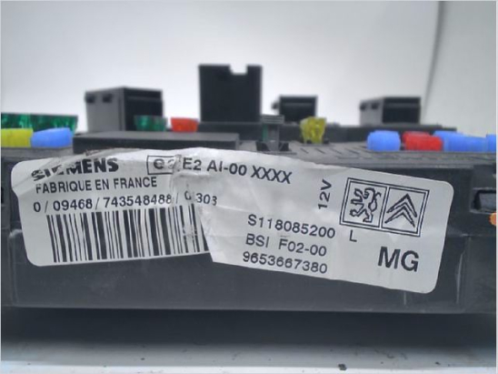 Platine fusible habitacle (BSI) occasion CITROEN C3 I Phase 1 - 1.1i