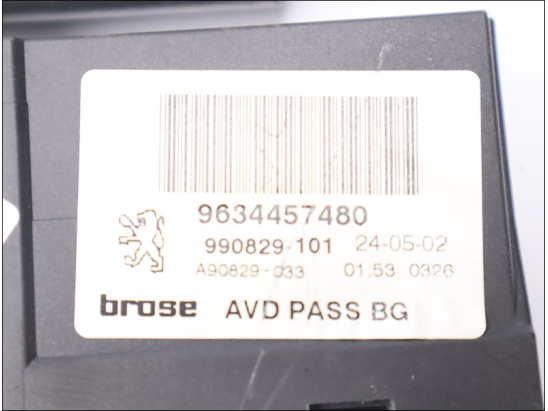 Moteur lève-glace arrière droit occasion PEUGEOT 307 Phase 1 SW - 2.0 HDi 110ch