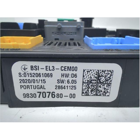 Platine fusible habitacle (BSI) occasion CITROEN BERLINGO III Phase 1 - 1.6 BlueHDI 100ch