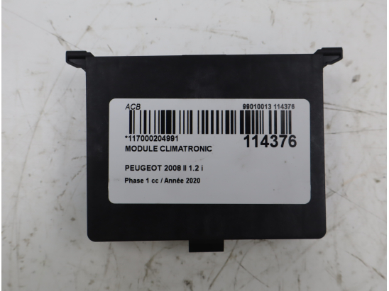 Module Climatronic occasion PEUGEOT 2008 II Phase 1 - 1.2 i PureTech 130ch