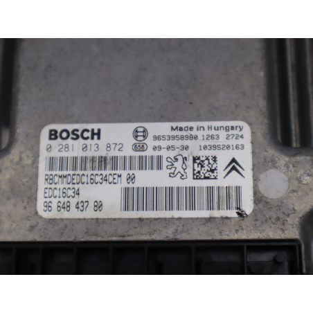 Calculateur moteur occasion CITROEN BERLINGO II Phase 1 - 1.6 HDI 16v 90ch