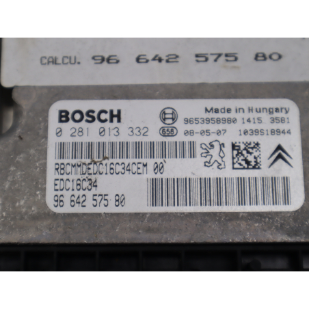 Calculateur moteur occasion CITROEN C4 I Phase 1 - 1.6 HDi 110ch