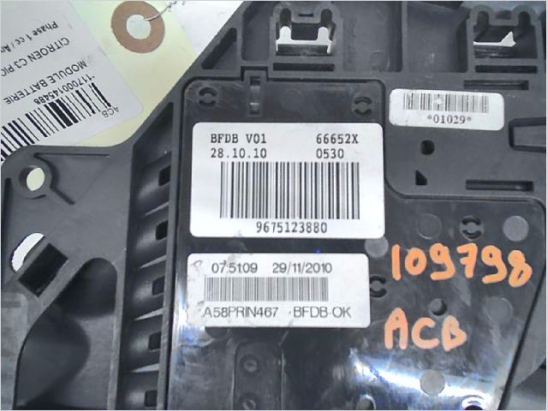 Module batterie occasion CITROEN C3 PICASSO Phase 1 - 1.6 HDi 90ch