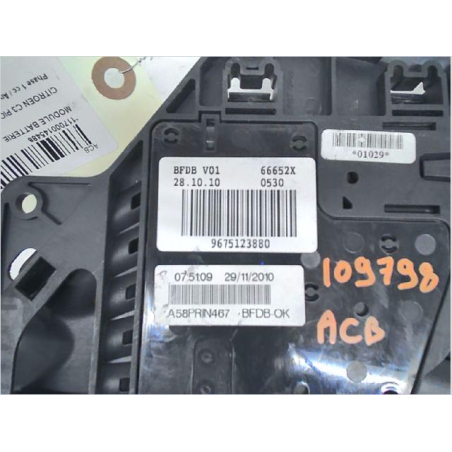 Module batterie occasion CITROEN C3 PICASSO Phase 1 - 1.6 HDi 90ch