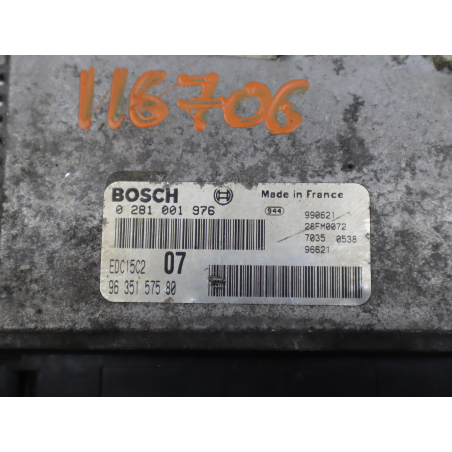 Calculateur moteur vierge occasion PEUGEOT 306 Phase 2 - 2.0 HDI