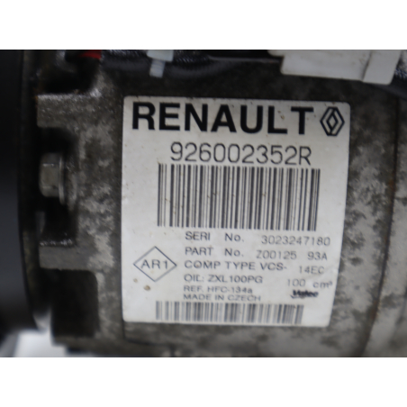 Compresseur air conditionne occasion RENAULT CLIO IV Phase 1 - 1.5 DCI 90ch