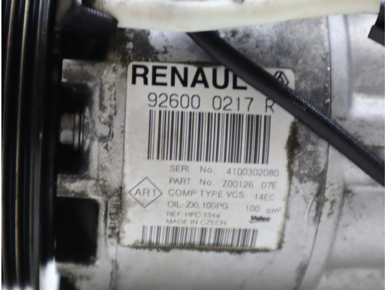 Compresseur air conditionne occasion RENAULT CAPTUR Phase 1 - 1.2i 118 16V