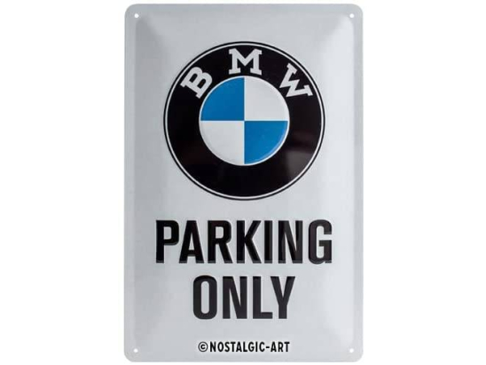 PLAQUE BMW PARKING ONLY