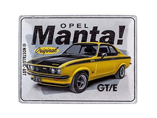 PLAQUE OPEL - MANTA GT/E