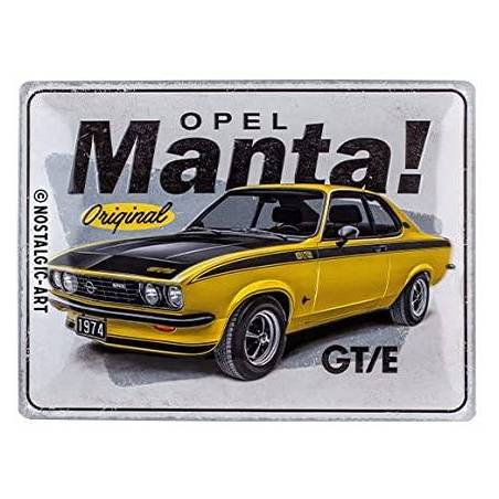 PLAQUE OPEL - MANTA GT/E