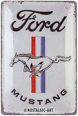 PLAQUE LICENCE FORD MUSTANG - HORSE LOGO