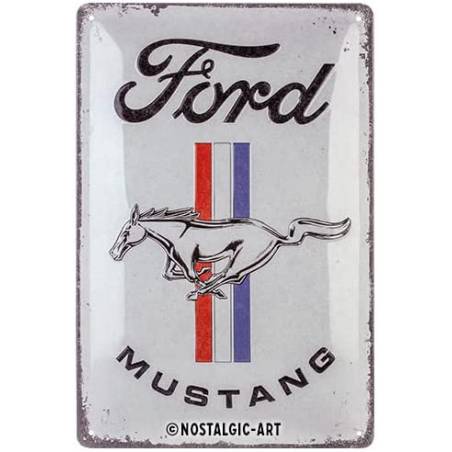 PLAQUE LICENCE FORD MUSTANG - HORSE LOGO
