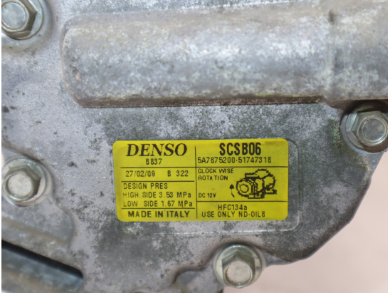 Compresseur air conditionne occasion FIAT BRAVO II Phase 1 - 1.4i 90ch