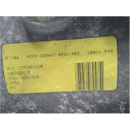 Compresseur air conditionne occasion FORD FIESTA V Phase 2 - 1.3i