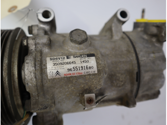Compresseur air conditionne occasion CITROEN C3 I Phase 2 - 1.4 HDi 70ch