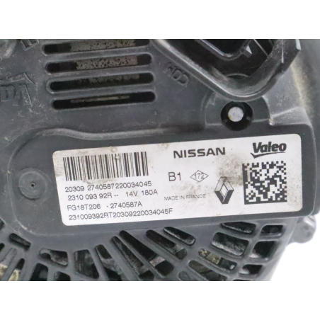 Alternateur occasion DACIA DOKKER Phase 2 BREAK - 1.5 DCI 95ch