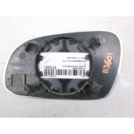 Glace  retroviseur exterieur droit occasion VOLKSWAGEN FOX Phase 1 - 1.2 6v 55ch