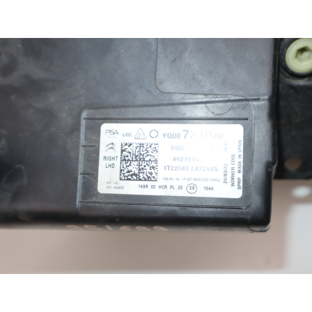 Phare droit occasion CITROEN C3 AIRCROSS Phase 2 - 1.2i 130ch