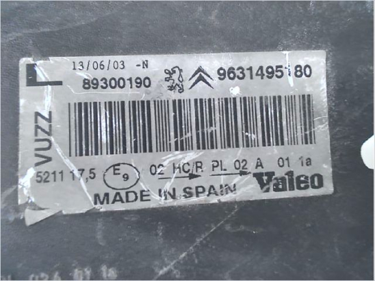 Phare gauche occasion CITROEN XSARA PICASSO Phase 1 - 2.0 HDi 90ch