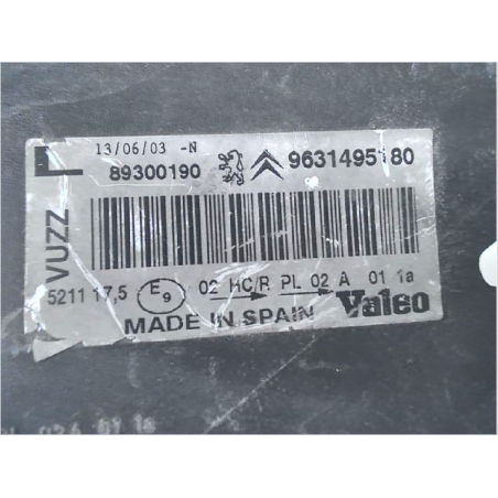 Phare gauche occasion CITROEN XSARA PICASSO Phase 1 - 2.0 HDi 90ch