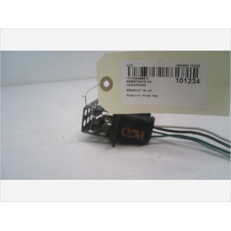 Resistance de chauffage occasion RENAULT 19 Phase 2 - 1.4i